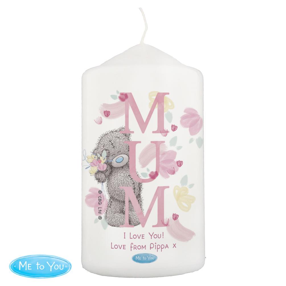 Personalised Me to You Mum Pillar Candle £13.49